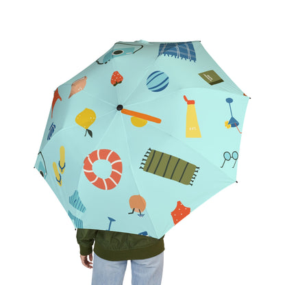 Foldable Umbrella — Semi-Automatic Compact Rain Parasol