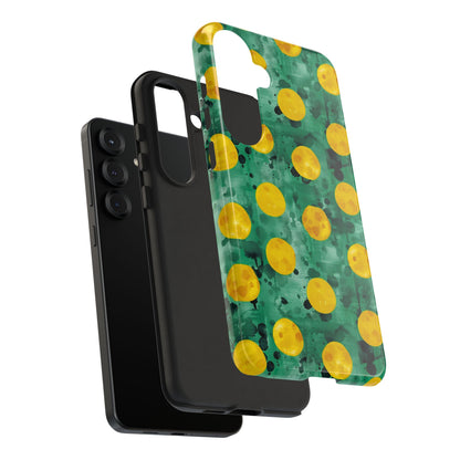 Tough Cases With a Green Color And Yellow ,A Perfect Gift For A Girl