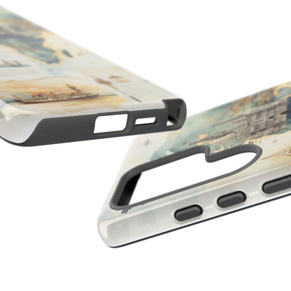Hard Phone Case — Watercolor Fantasy Map Castle Design