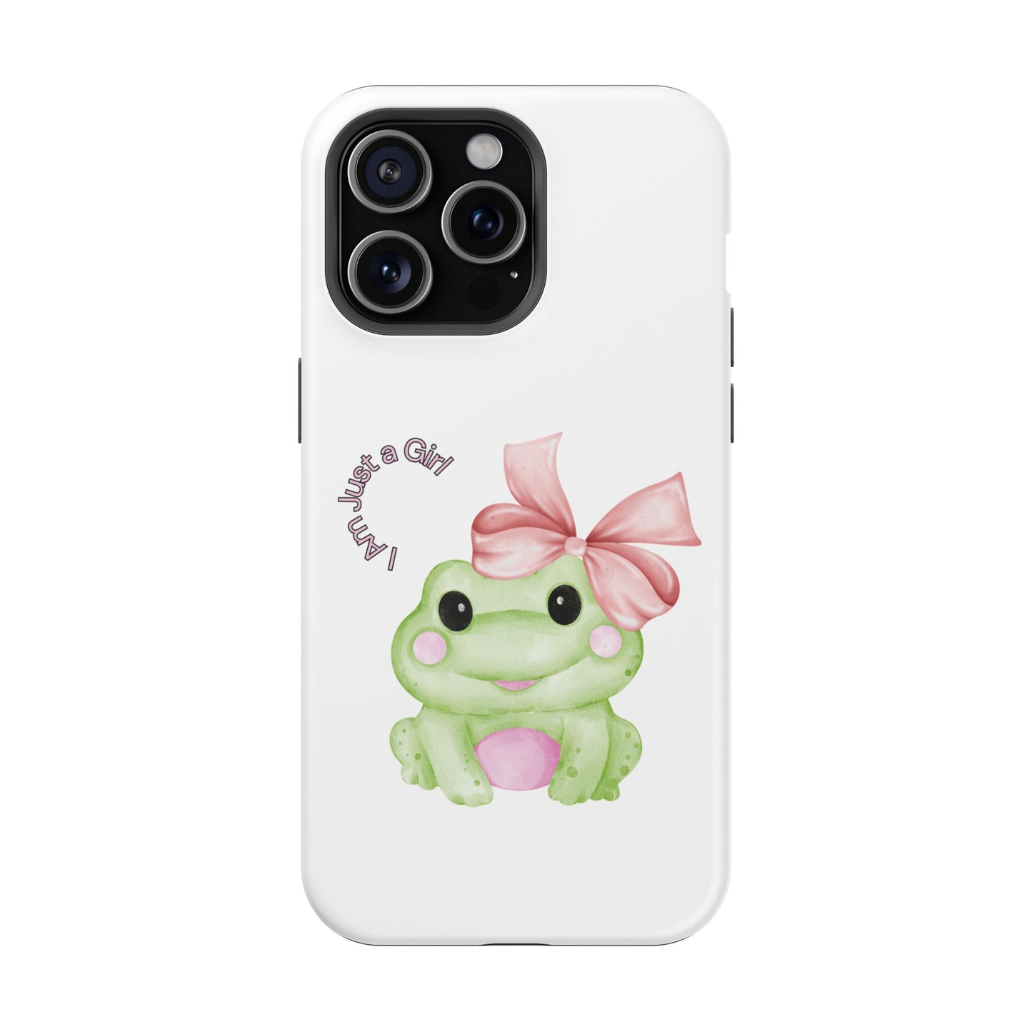 Cute Frog Phone Case, Impact-Resistant Phone Cover, Gift for Her, Fun Girl Accessories, Colorful Tech Protection