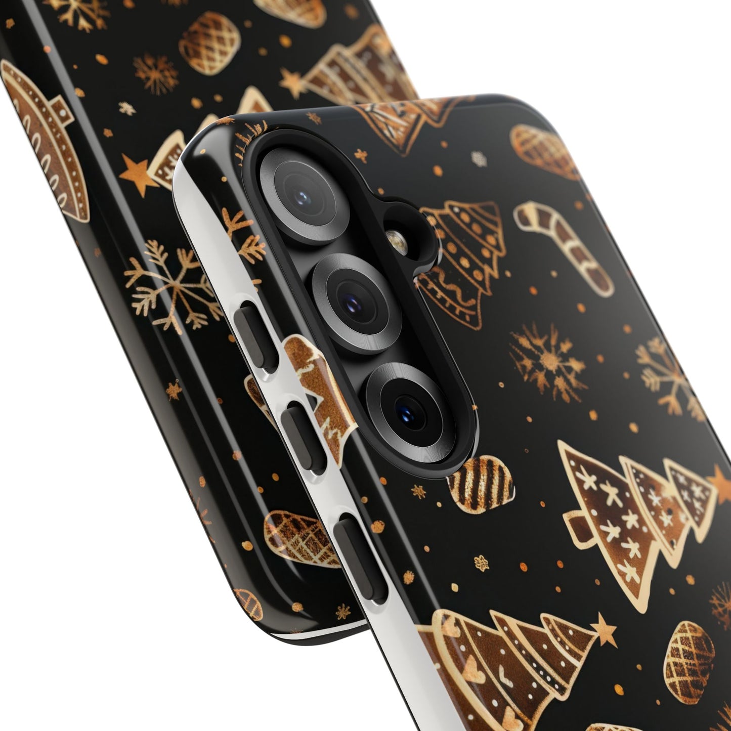 Christmas Cookie Phone Case,Black And Gold ,Case Holidays Case