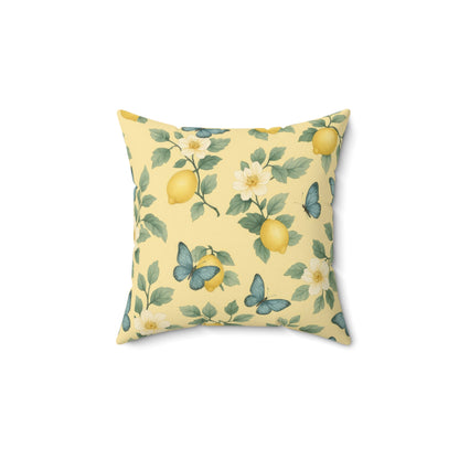 Lemon Blossom Decorative Pillow - Bright and Cheerful Accent Cushion for Home, Garden, or Summer Celebration