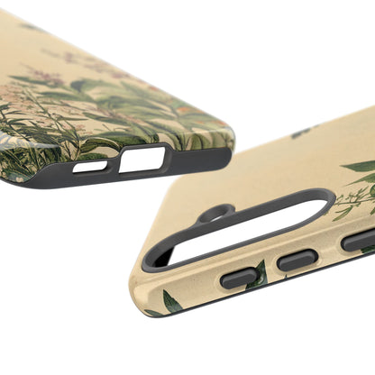 Floral Vintage Tough Case – Botanical Protective Phone Cover,Plants Lovers