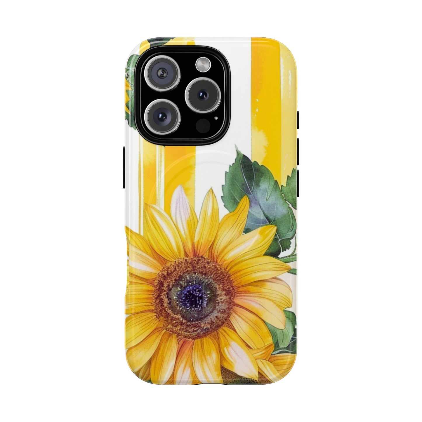Sunflower Tough Magnetic Phone Case — Bright Floral Protective Cover