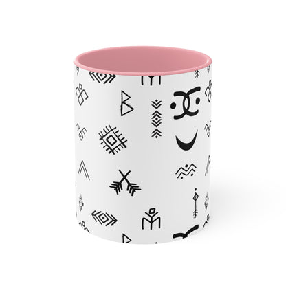 Stylish Accent Mugs for Home Decor, Unique Gift for Friends, Bohemian Coffee Cup, Minimalist Drinkware, Artistic Ceramic Mug