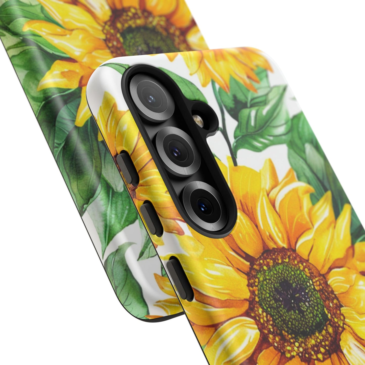 Sunflower Tough Phone Case — Bright Floral Protective Cover