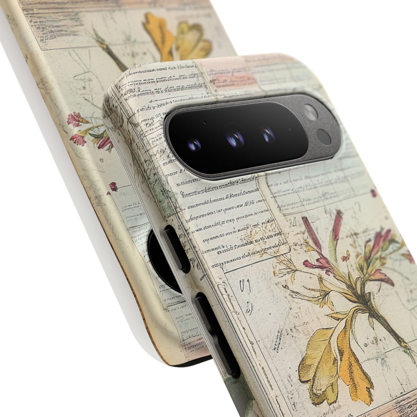 Vintage Botanical Tough Case — Floral Collage Phone Cover
