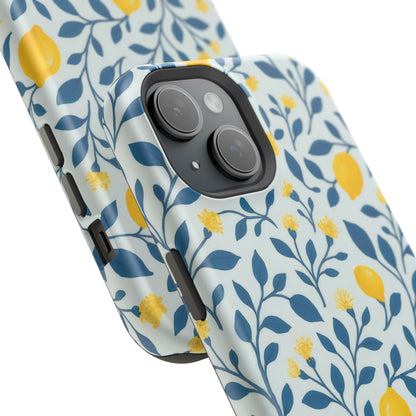 Phone Case — Lemon Branch Magnetic Impact-Resistant Case IPhone Case For Girl,Summer Vibes.