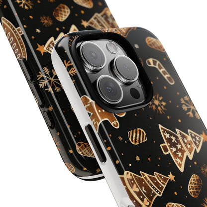 Christmas Cookie Phone Case,Black And Gold ,Case Holidays Case