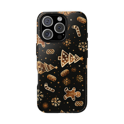 Christmas Cookie Phone Case,Black And Gold ,Case Holidays Case