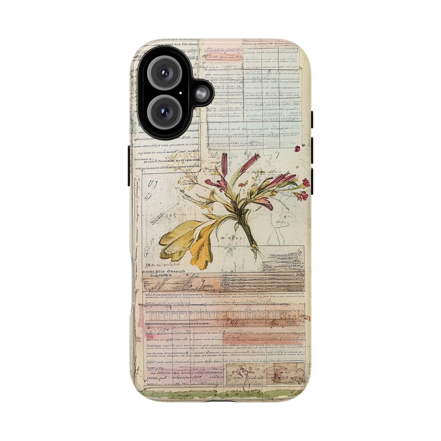 Vintage Botanical Tough Case — Floral Collage Phone Cover