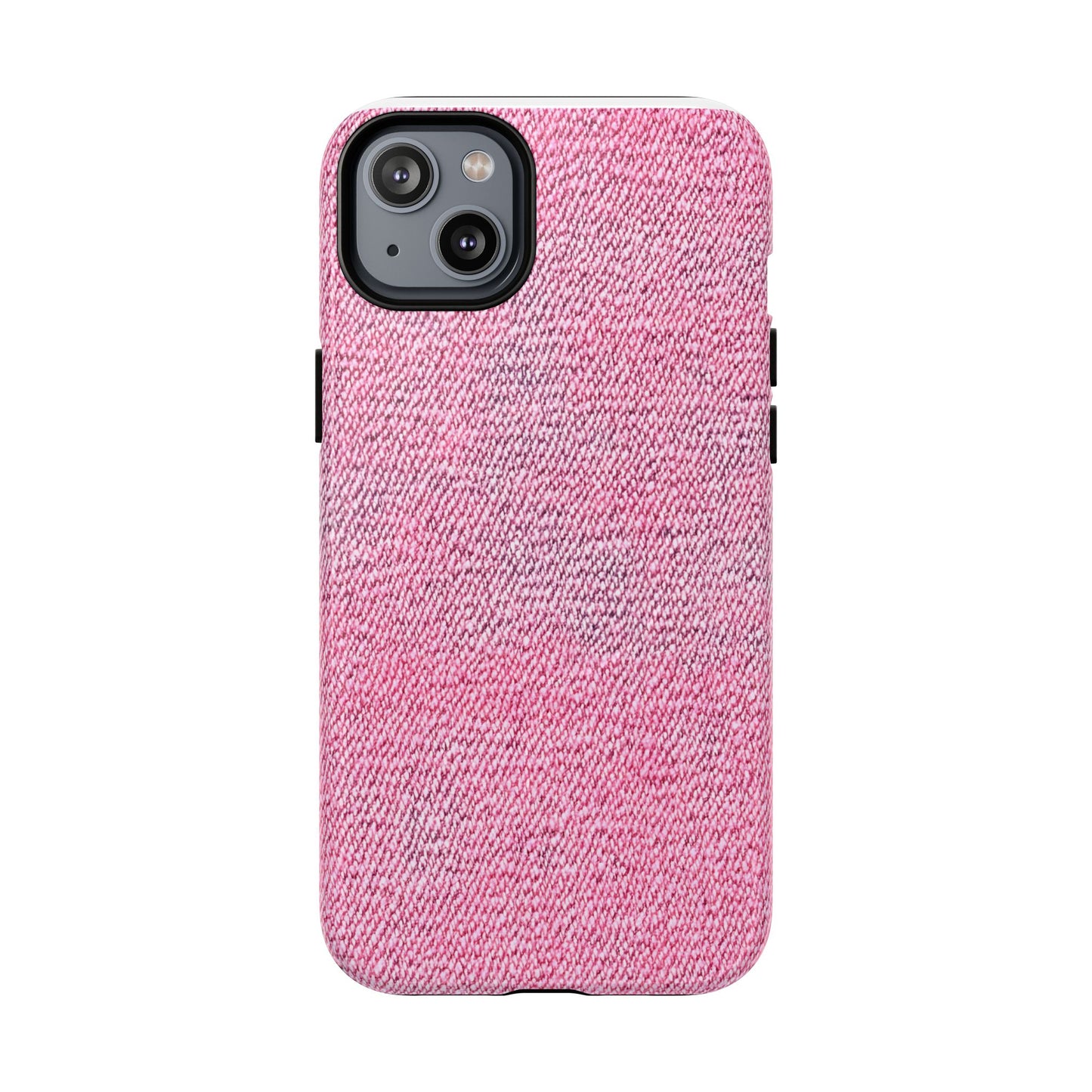 Pink Textured Tough Magnetic Phone Case — Durable Magnetic Snap-On iPhone Cover