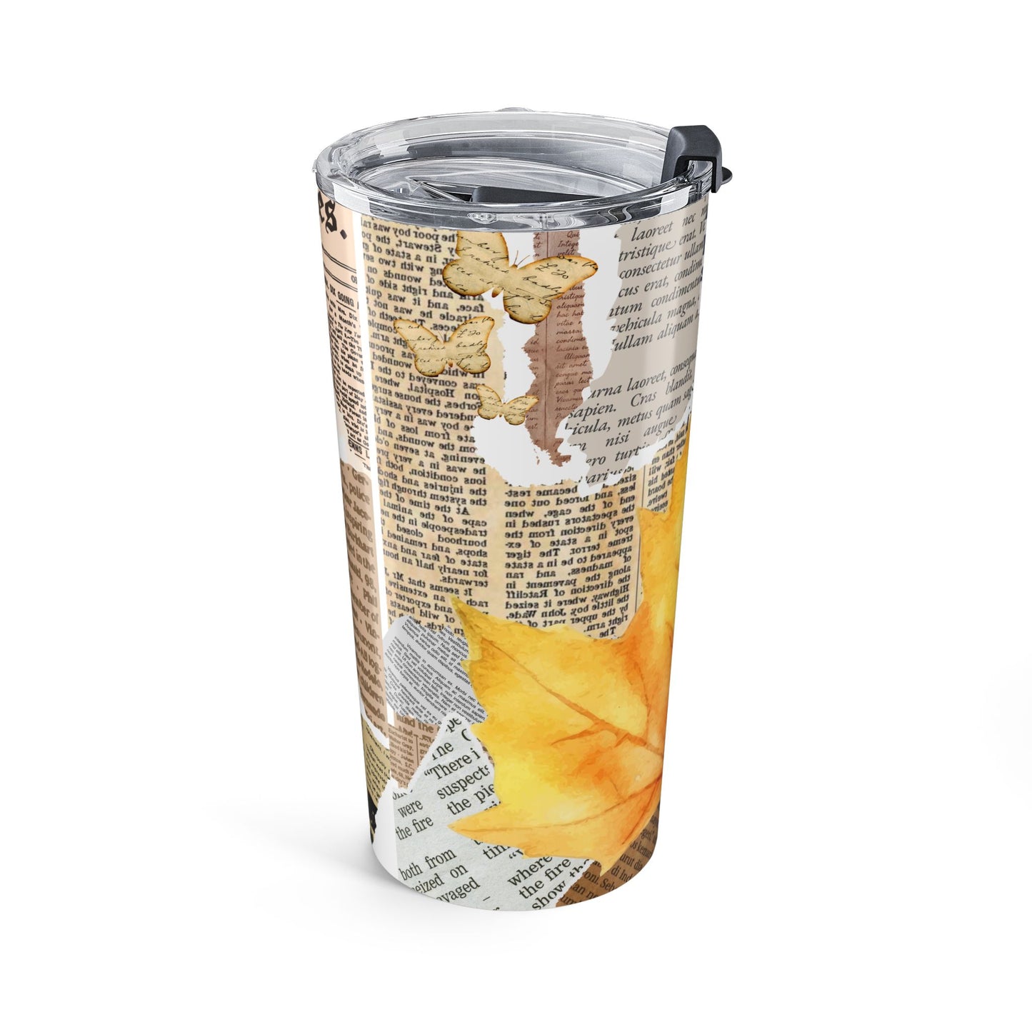 Autumn-Inspired 20oz Tumbler | Nature Lover's Drinkware, Seasonal Gift, Coffee, Tea, Eco-Friendly, Journal Design