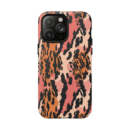 Leopard Print Tough Magnetic Phone Case — Slim Protective iPhone Cover
