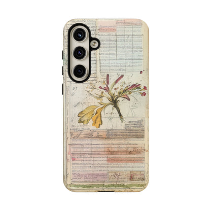 Vintage Botanical Tough Case — Floral Collage Phone Cover