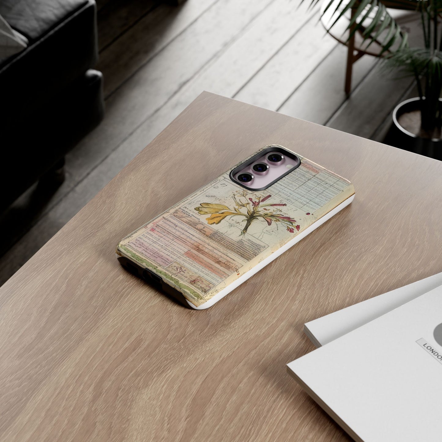 Vintage Botanical Tough Case — Floral Collage Phone Cover