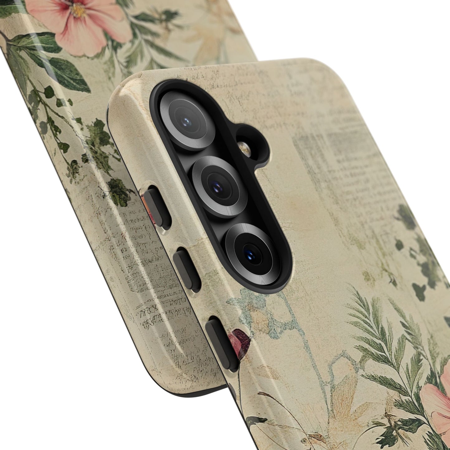 Floral Vintage Tough Case – Botanical Protective Phone Cover,Plants Lovers