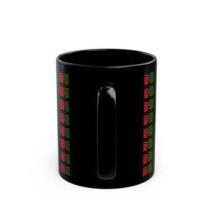 Eco-Friendly Spiral Pattern Coffee Mug, Ethnic Design Gift, Art Mug, Unique Ceramic Cup, Coffee Lover's Gift