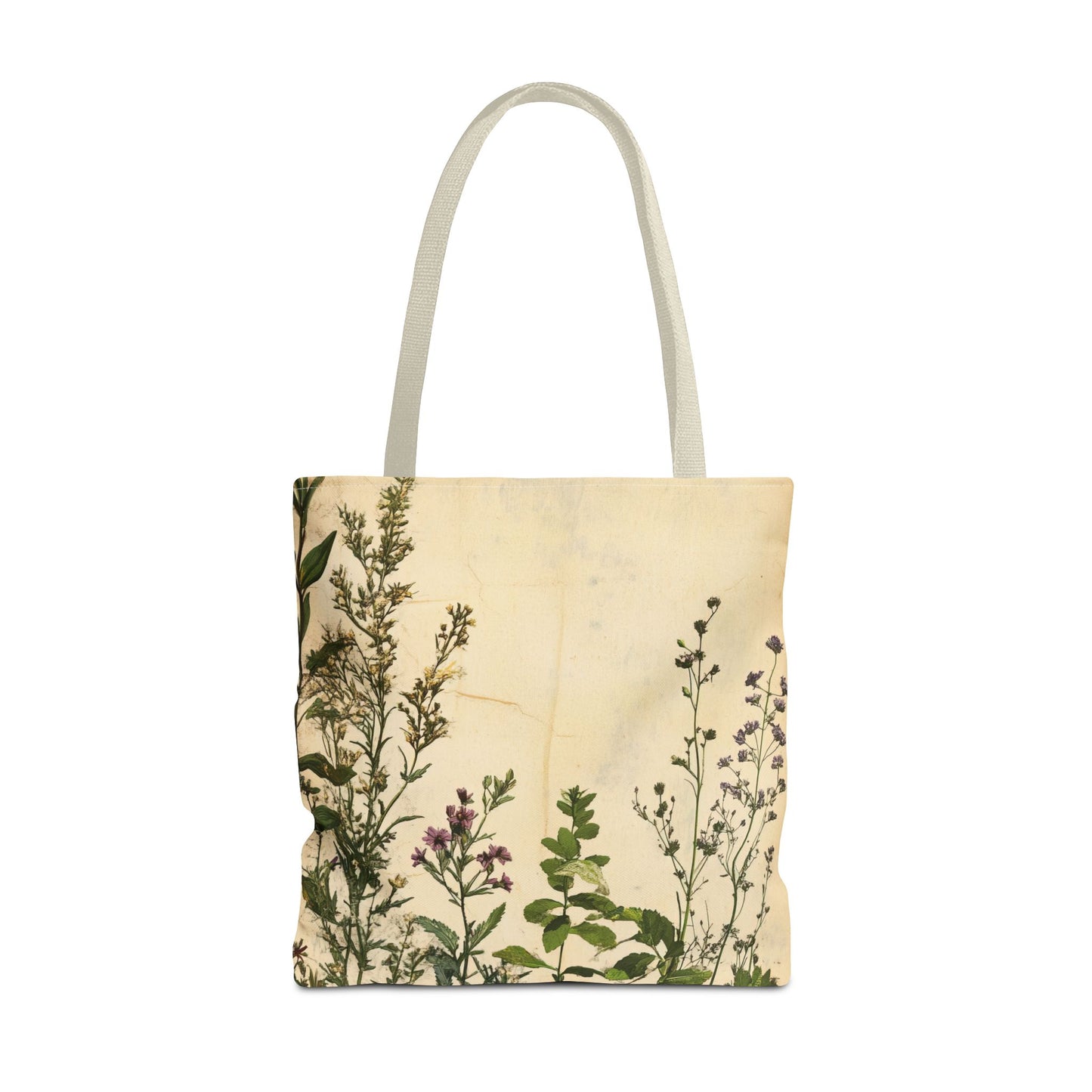 Vintage Floral Tote Bag — Botanical Garden Print AOP