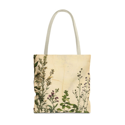 Vintage Floral Tote Bag — Botanical Garden Print AOP