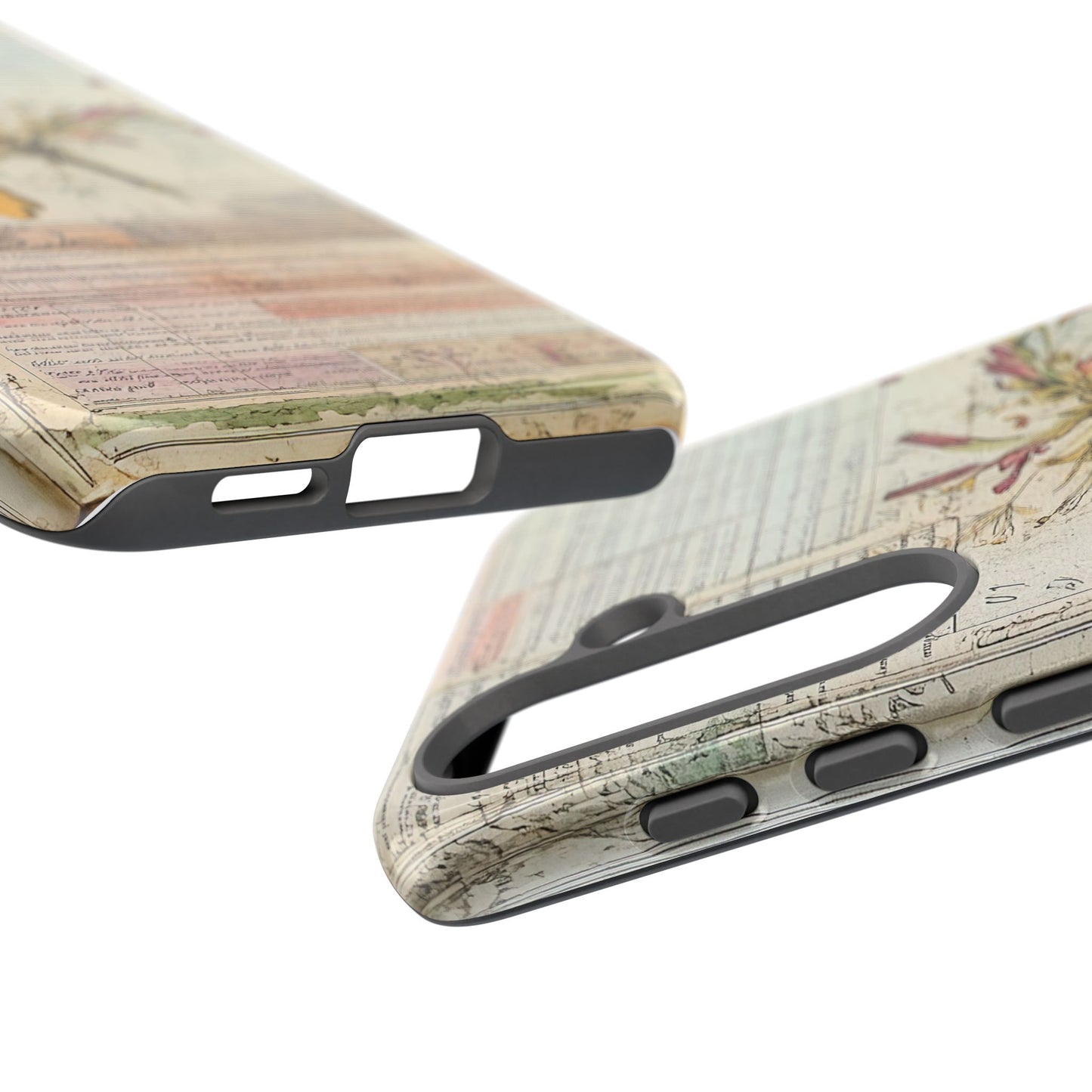 Vintage Botanical Tough Case — Floral Collage Phone Cover