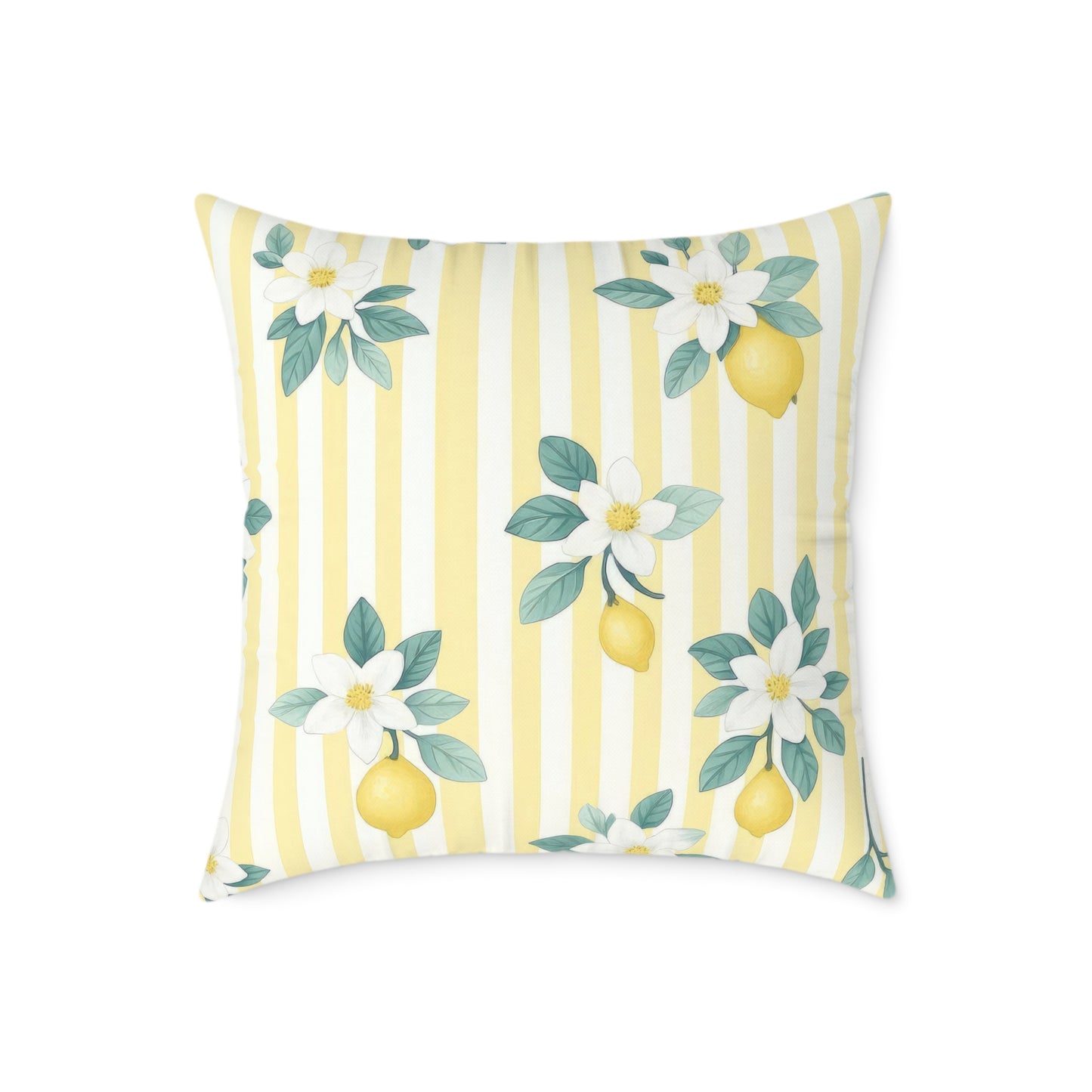 Square Poly Canvas Pillow lemon lovers