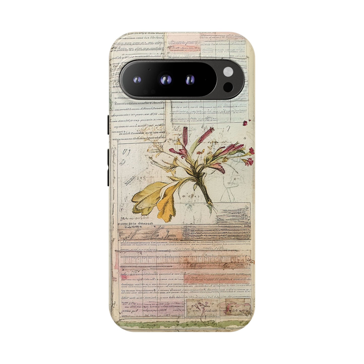 Vintage Botanical Tough Case — Floral Collage Phone Cover