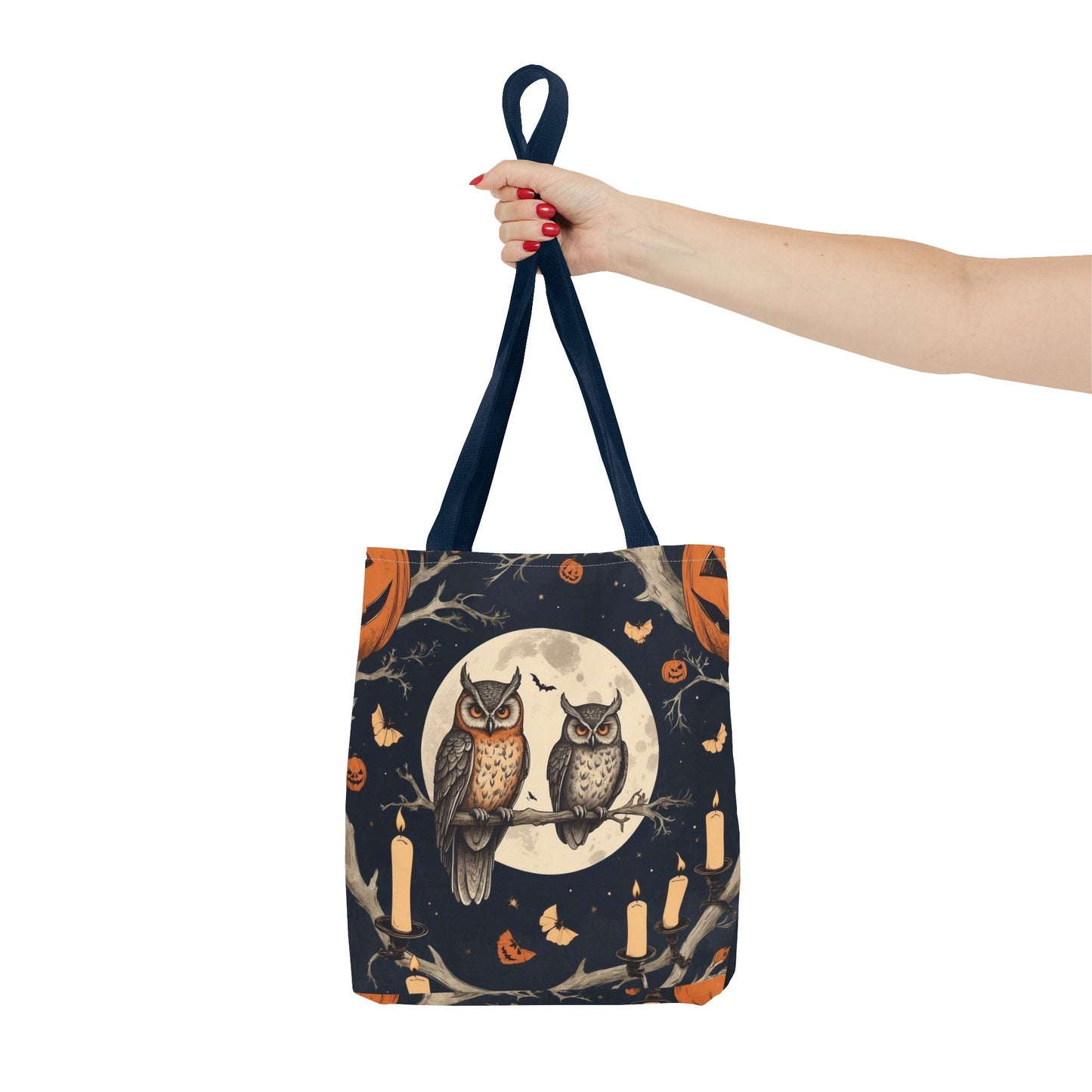 Halloween Owl Tote Bag | Spooky Owl Carryall for Fall | Perfect for Trick-or-Treating, Autumn Outings, Everyday Use, Gifts