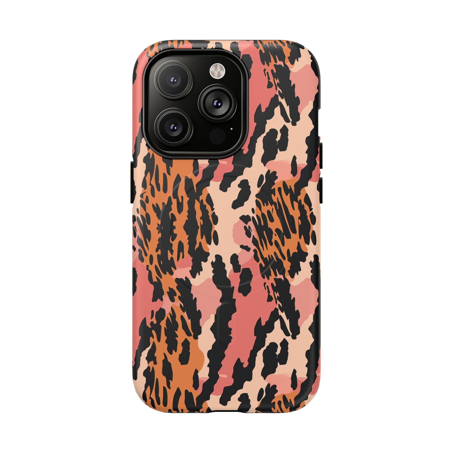 Leopard Print Tough Magnetic Phone Case — Slim Protective iPhone Cover