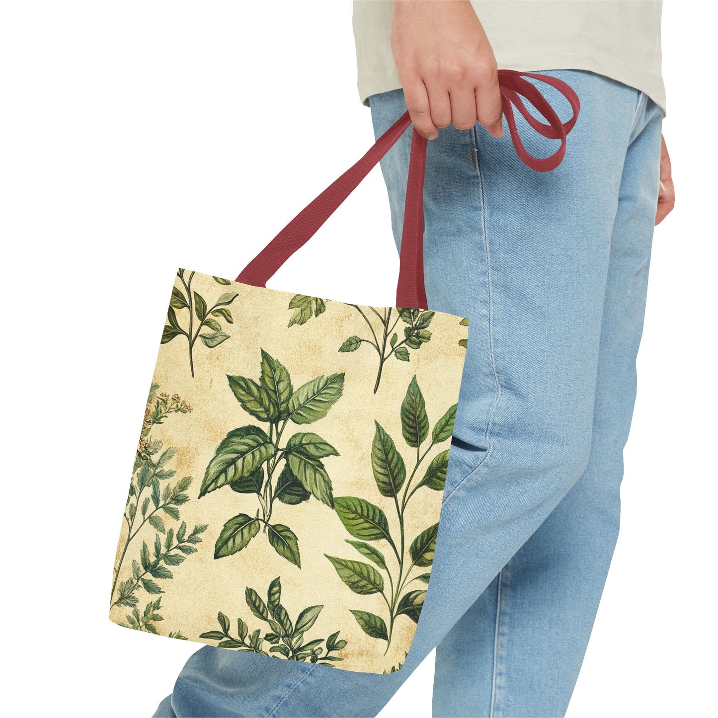 Vintage Floral Tote Bag — Botanical Garden Print AOP