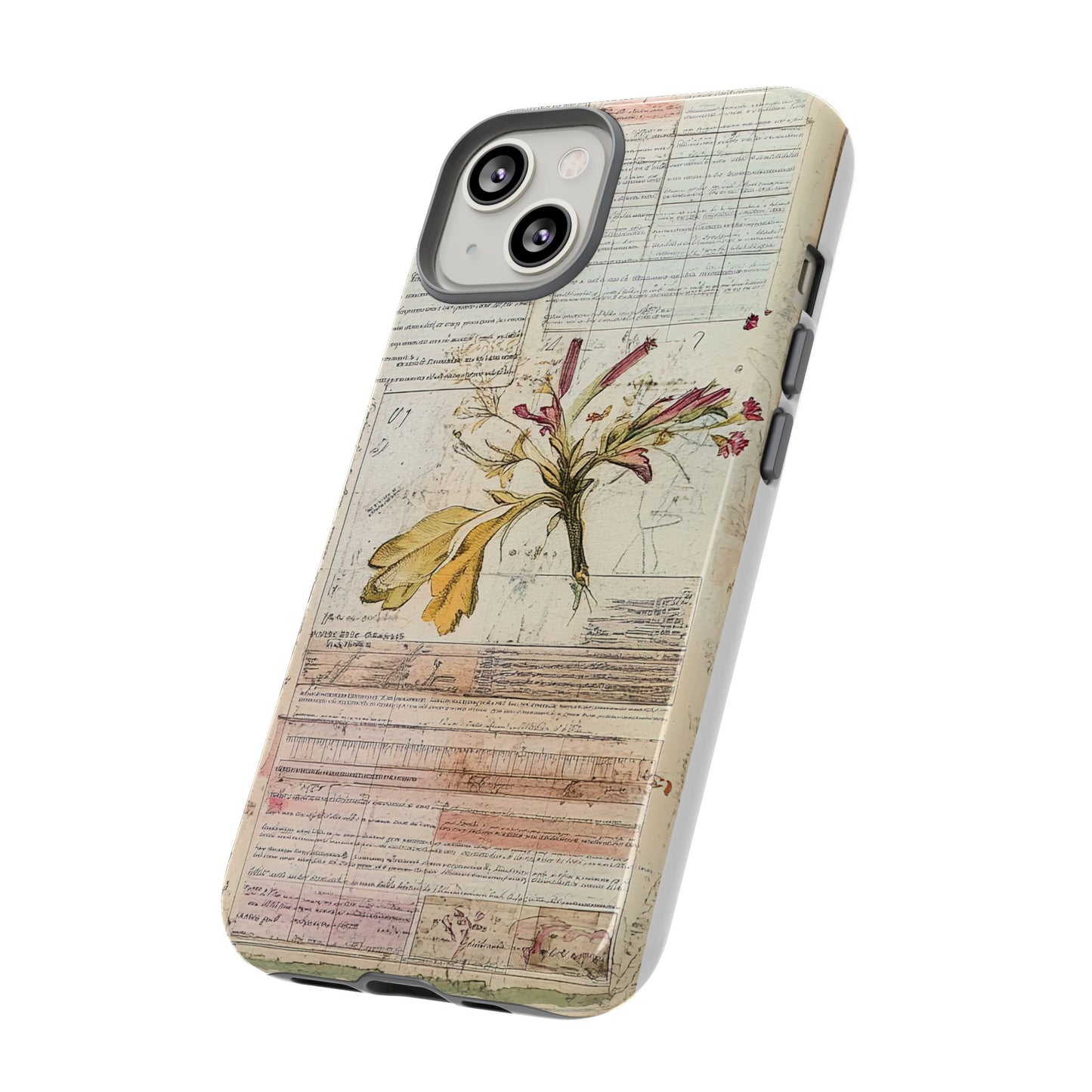 Vintage Botanical Tough Case — Floral Collage Phone Cover