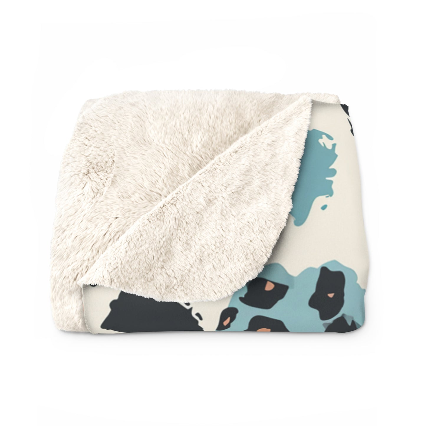 Sherpa Fleece Blanket With Multicolors