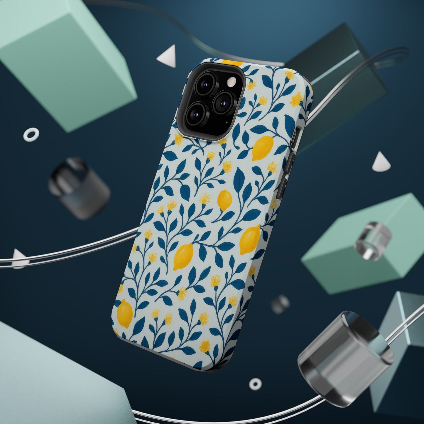 Phone Case — Lemon Branch Magnetic Impact-Resistant Case IPhone Case For Girl,Summer Vibes.