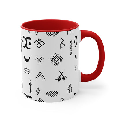 Stylish Accent Mugs for Home Decor, Unique Gift for Friends, Bohemian Coffee Cup, Minimalist Drinkware, Artistic Ceramic Mug