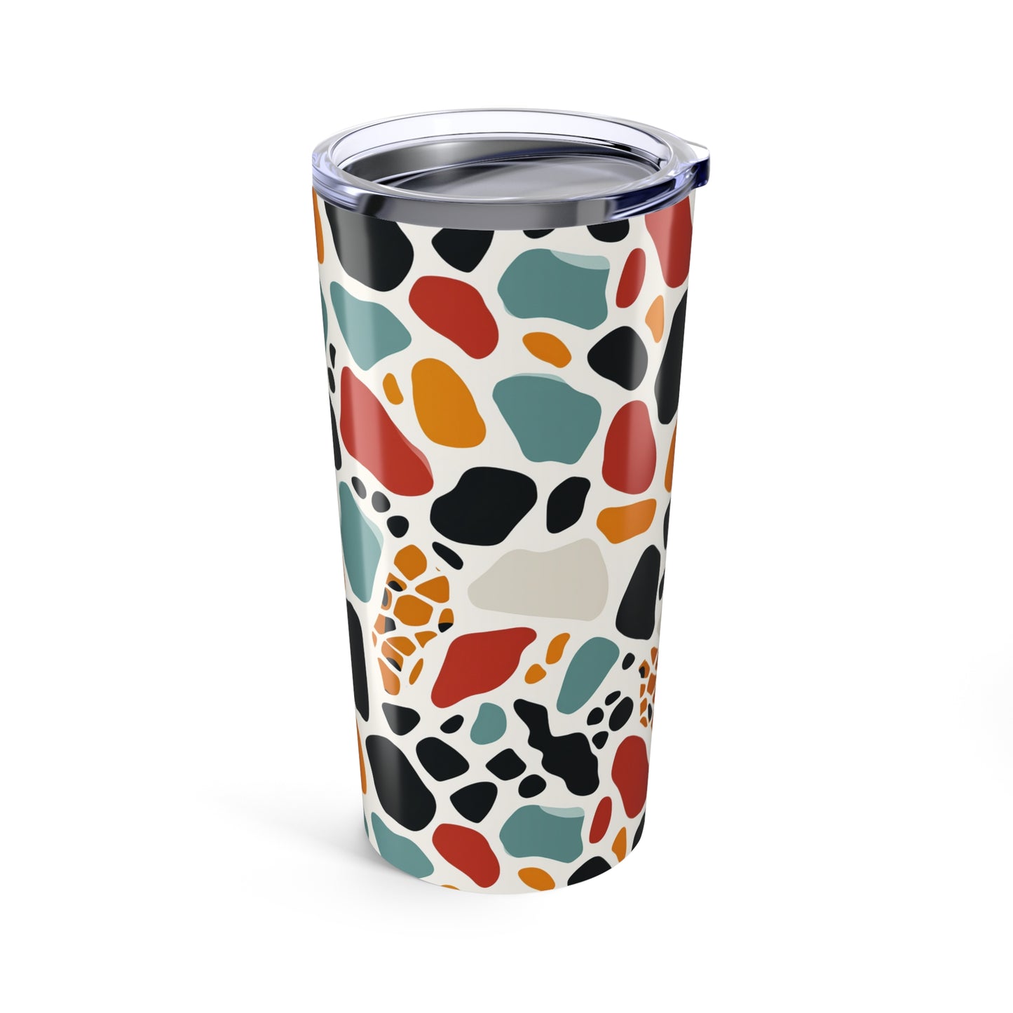20oz Terrazzo Pattern Tumbler — Colorful Retro Travel Cup