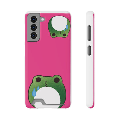 Phone Case With Card Holder frog for animal lovers