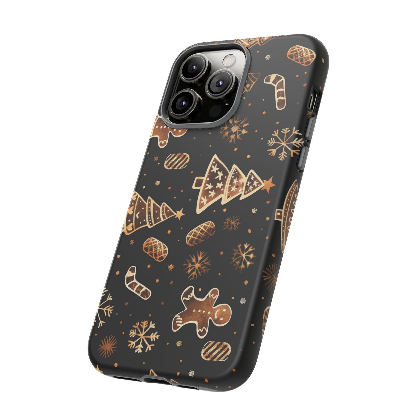 Christmas Cookie Phone Case,Black And Gold ,Case Holidays Case