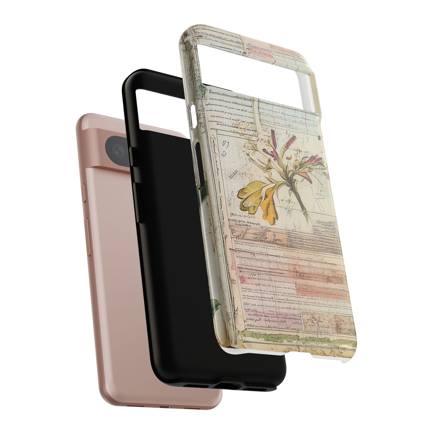 Vintage Botanical Tough Case — Floral Collage Phone Cover
