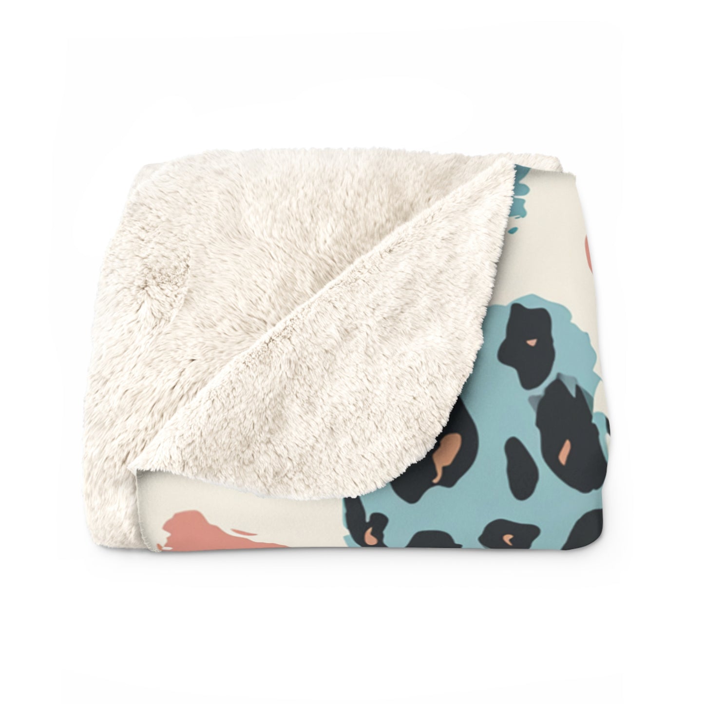 Sherpa Fleece Blanket With Multicolors