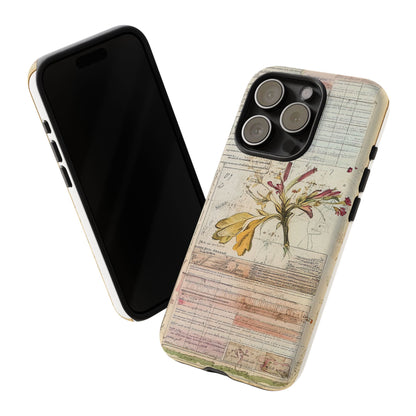 Vintage Botanical Tough Case — Floral Collage Phone Cover