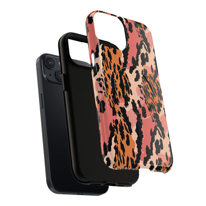 Leopard Print Tough Magnetic Phone Case — Slim Protective iPhone Cover