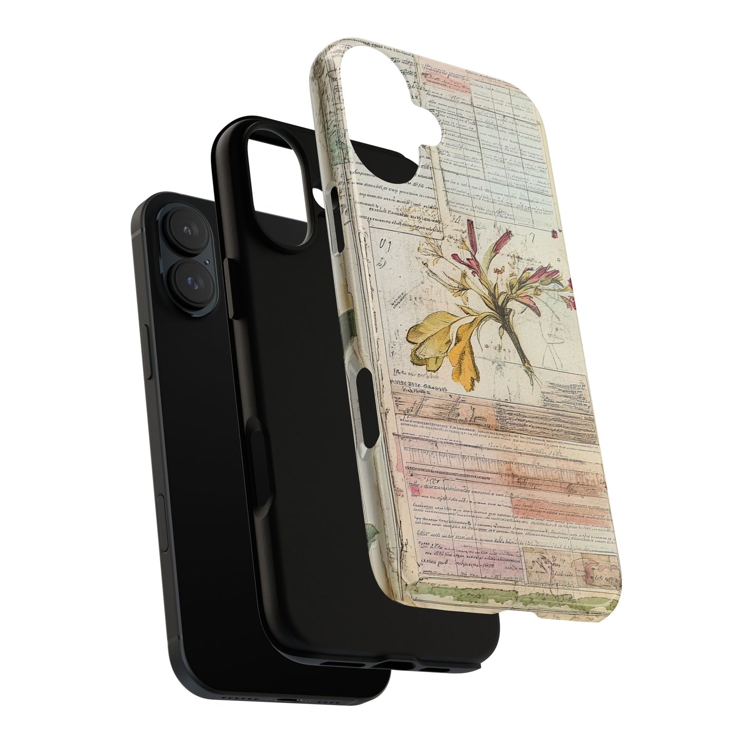 Vintage Botanical Tough Case — Floral Collage Phone Cover