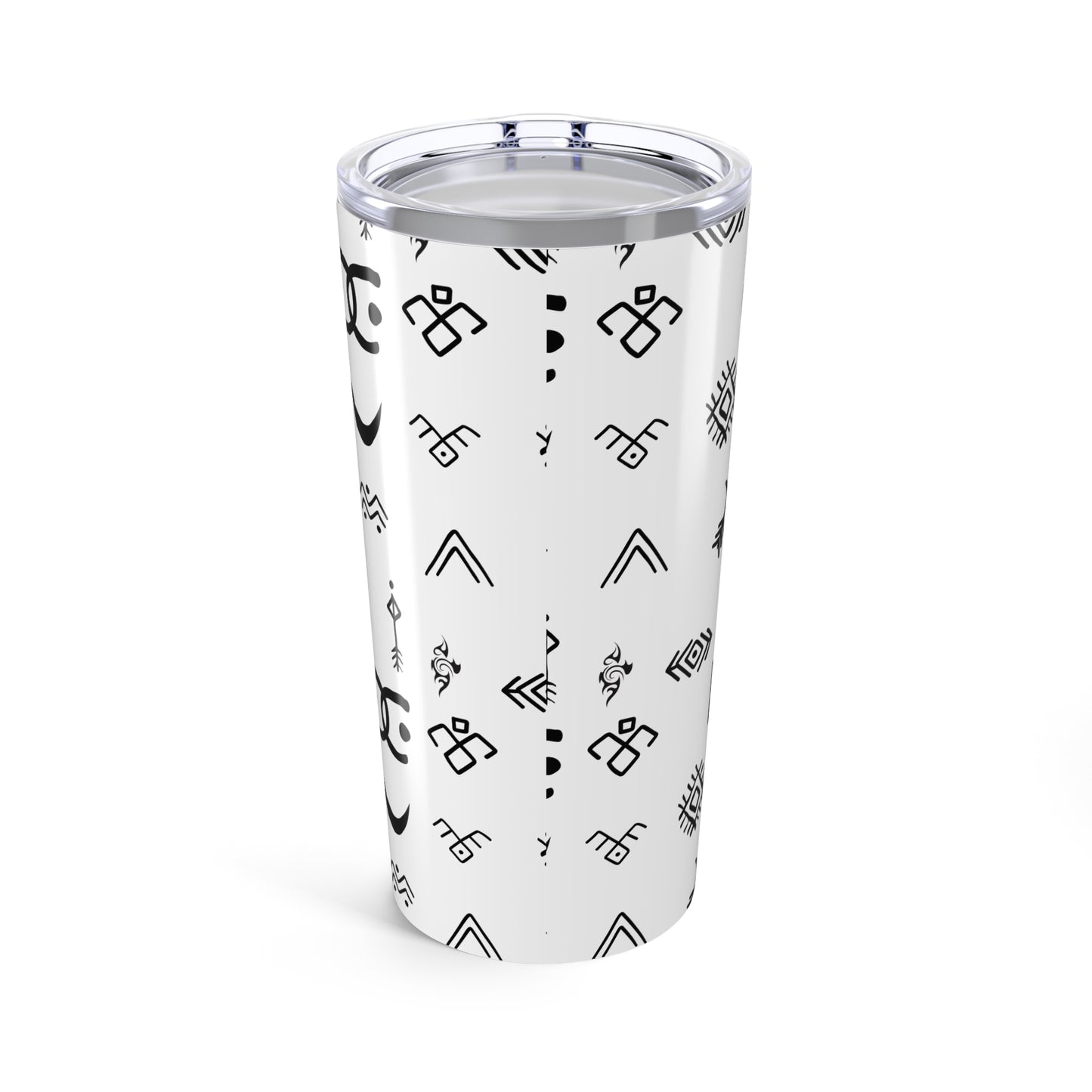 Tribal Pattern Tumbler 20oz - Unique Travel Mug, Personalized Gift, Coffee Cup, Boho Home Decor, Art Drinkware