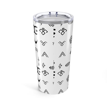 Tribal Pattern Tumbler 20oz - Unique Travel Mug, Personalized Gift, Coffee Cup, Boho Home Decor, Art Drinkware