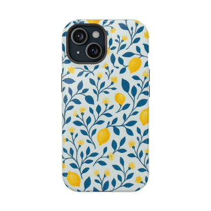 Phone Case — Lemon Branch Magnetic Impact-Resistant Case IPhone Case For Girl,Summer Vibes.