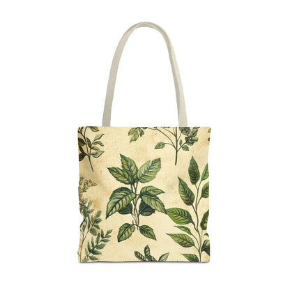 Vintage Floral Tote Bag — Botanical Garden Print AOP