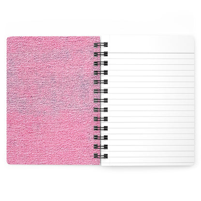 Cute Polka Dot Cat Floral Spiral Journal — Kawaii Cats & Flower Pattern Notebook,A Perfect Gift For Girl .