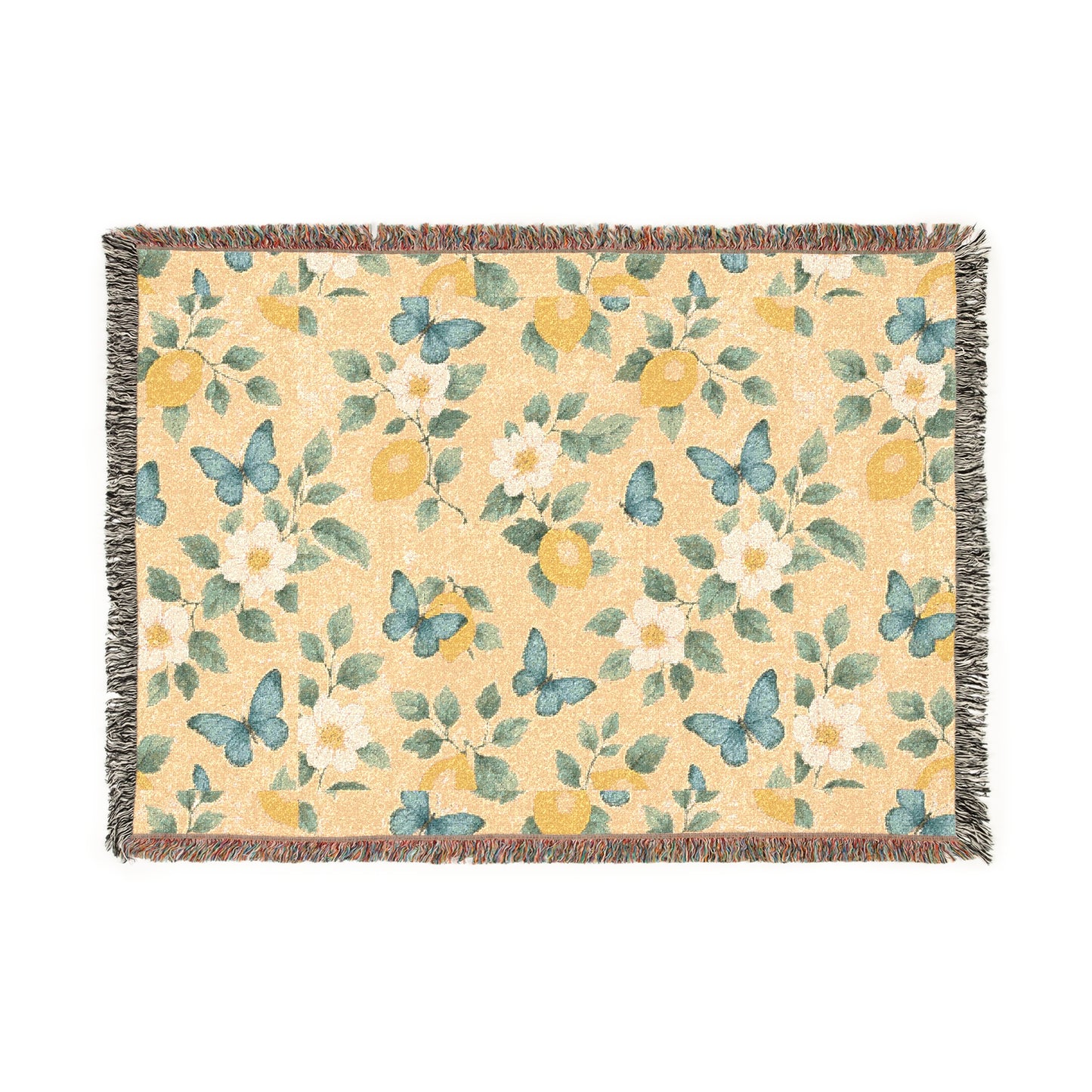 Charming Floral Woven Blanket - Cozy Throw for Home Decor, Perfect Gift for Birthdays, Housewarming, and Picnics
