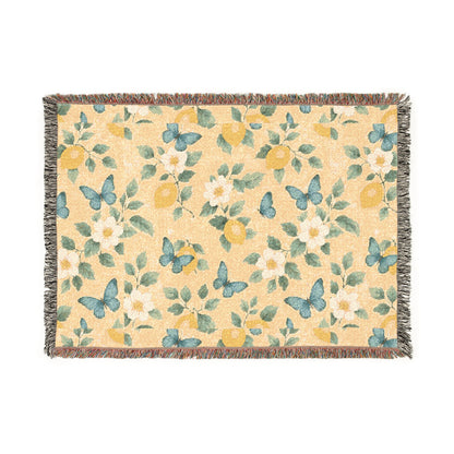 Charming Floral Woven Blanket - Cozy Throw for Home Decor, Perfect Gift for Birthdays, Housewarming, and Picnics