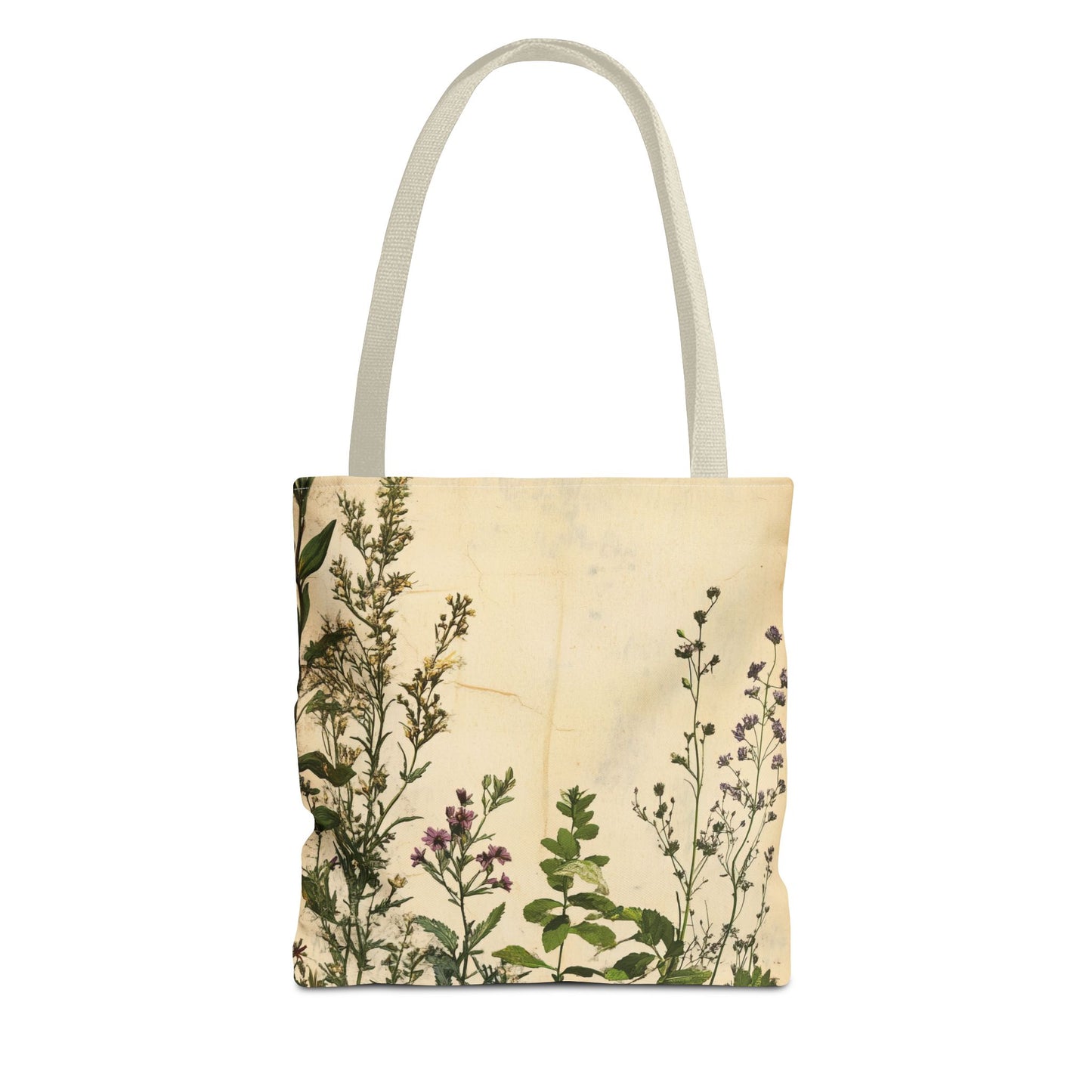 Vintage Floral Tote Bag — Botanical Garden Print AOP